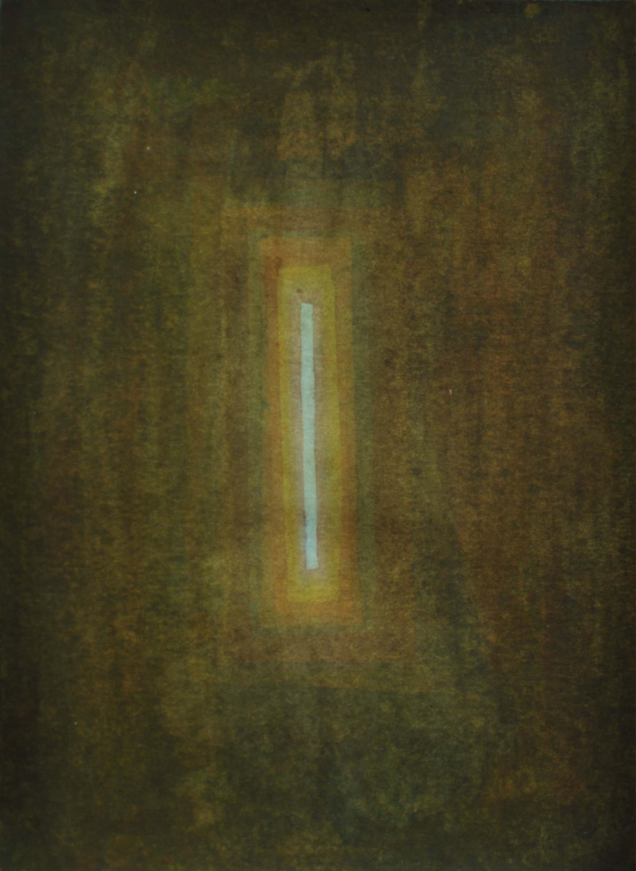 Fábián Emőke, The Scale of Space I, 2020, watercolor on paper, 29cm x 21cm.